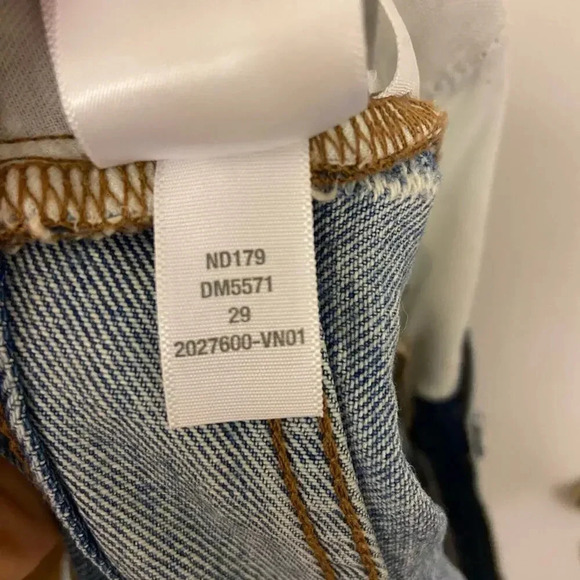 Madewell Relaxed Mid Length Denim Shorts Steenwick Wash Ripped Edition Blue 29 - Picture 10 of 11